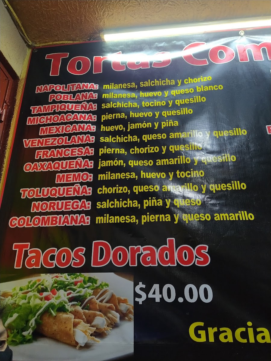 Tortas Memo Menu - Image 3