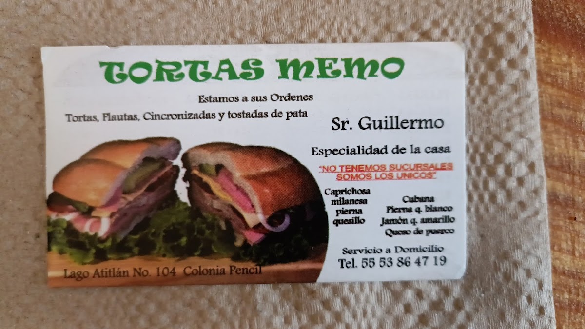 Tortas Memo Menu - Image 6